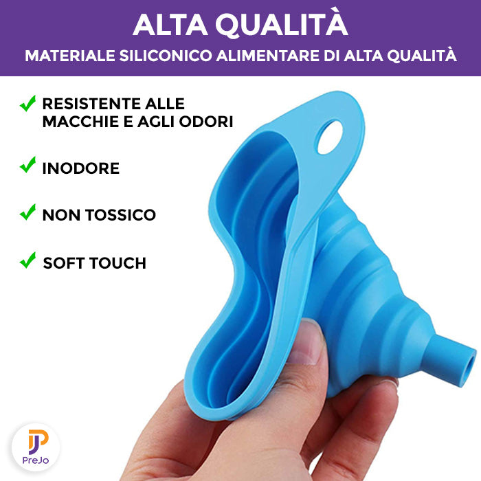 Imbuto pieghevole in silicone